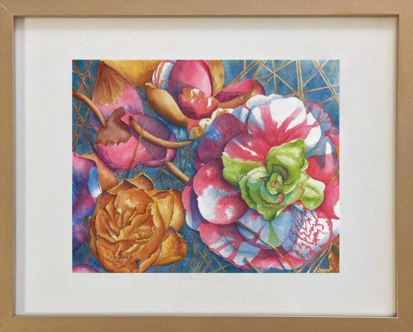 Fallen Camellias print
