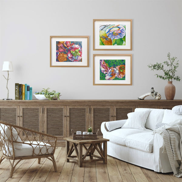 Shamrocks & Camellias print