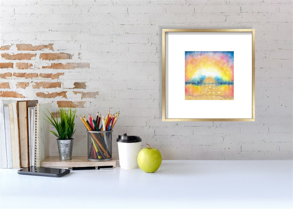 Sunrise Original Painting: Turquoise Waters 1