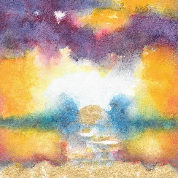 Sunrise Watercolor Study: Purple Storm