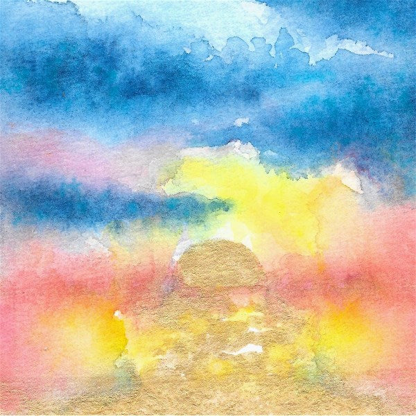 Sunrise Watercolor Study: The Blues Have It 1