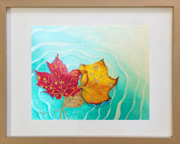 Two Leaves' Heart Dance print