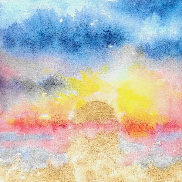 Sunrise Watercolor Study: The Blues Have It 2