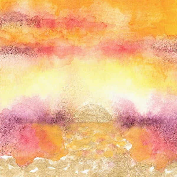 Sunrise Watercolor Study: Red Dawn 1